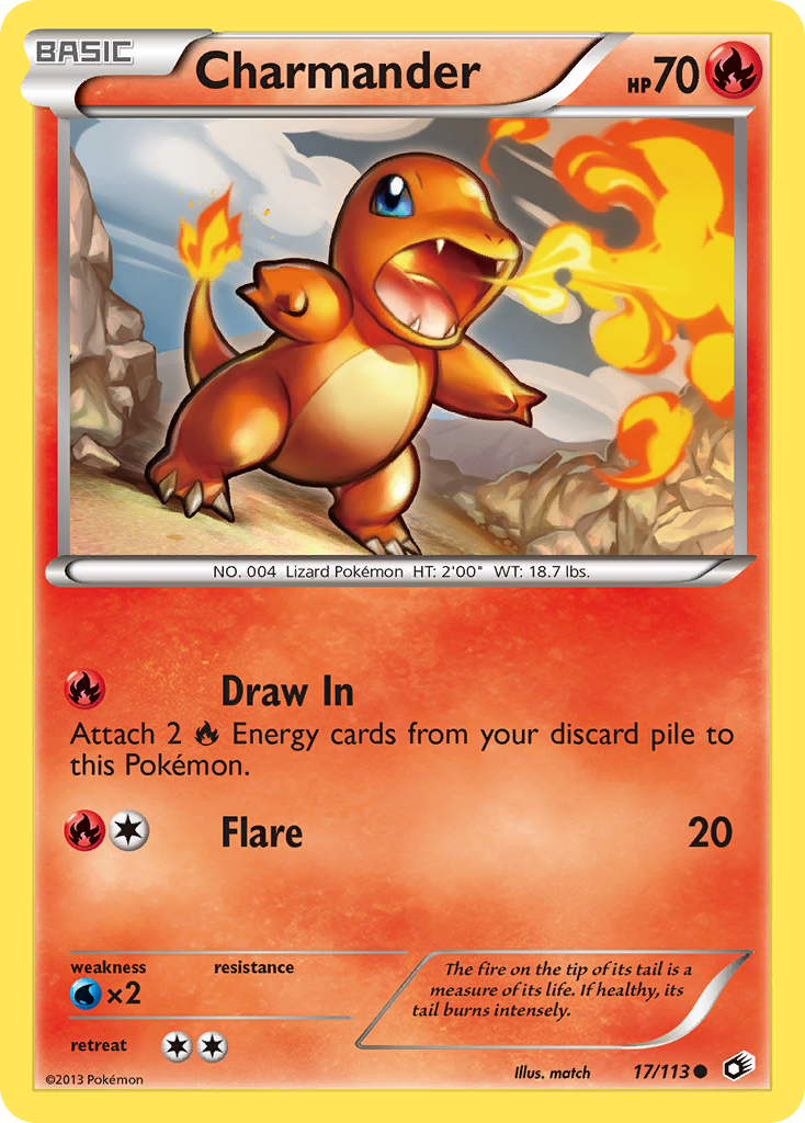 Charmander (17/113) [Black & White: Legendary Treasures] | Card Merchant Takapuna