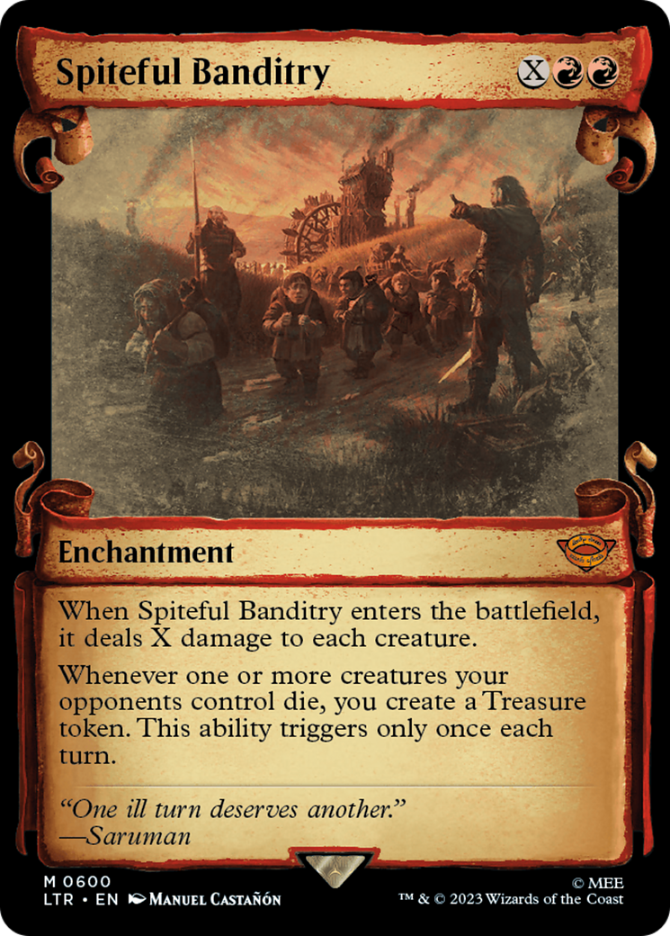 Spiteful Banditry [The Lord of the Rings: Tales of Middle-Earth Showcase Scrolls] | Card Merchant Takapuna