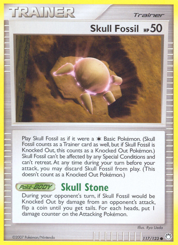Skull Fossil (117/123) [Diamond & Pearl: Mysterious Treasures] | Card Merchant Takapuna