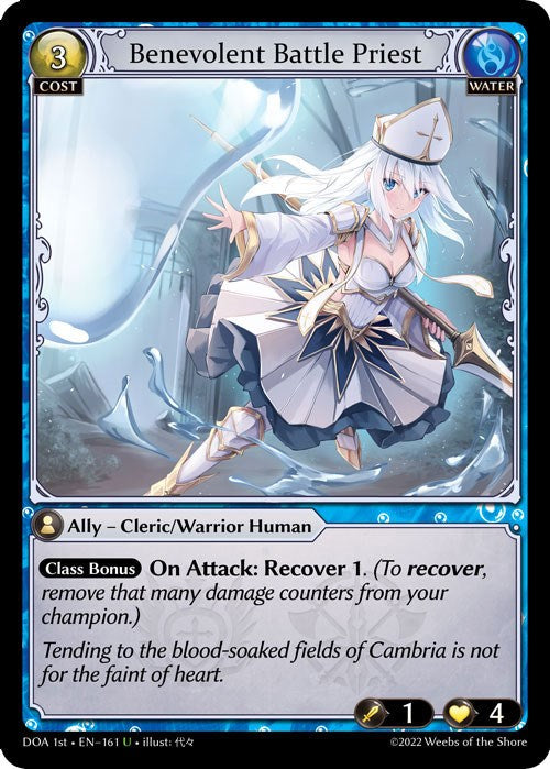 Benevolent Battle Priest (161) [Dawn of Ashes: 1st Edition] | Card Merchant Takapuna