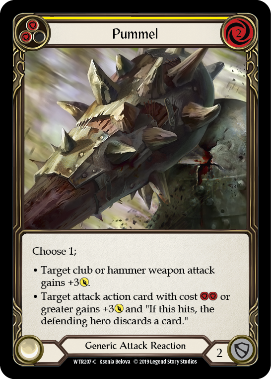 Pummel (Yellow) [WTR207-C] (Welcome to Rathe)  Alpha Print Normal | Card Merchant Takapuna