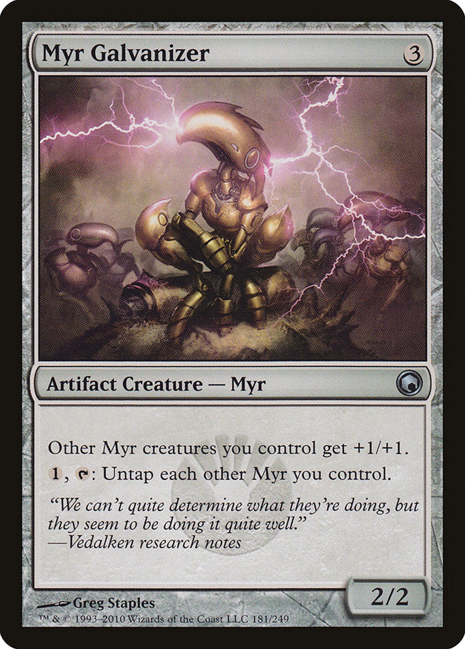 Myr Galvanizer [Scars of Mirrodin] | Card Merchant Takapuna