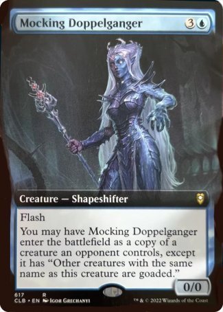 Mocking Doppelganger (Extended Art) [Commander Legends: Battle for Baldur's Gate] | Card Merchant Takapuna