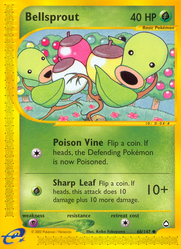 Bellsprout (68/147) [Aquapolis] | Card Merchant Takapuna