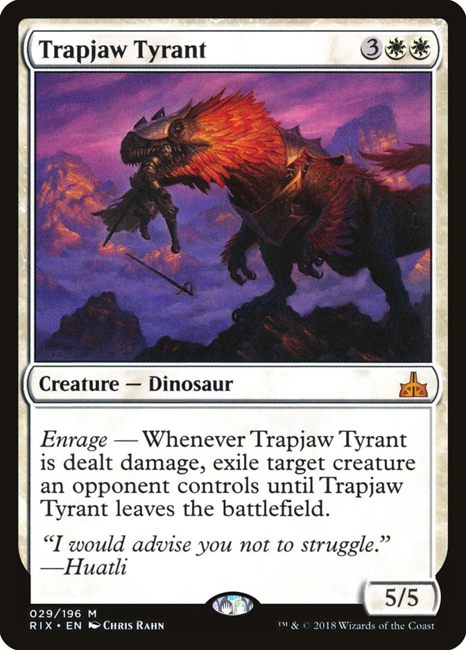 Trapjaw Tyrant [Rivals of Ixalan] | Card Merchant Takapuna