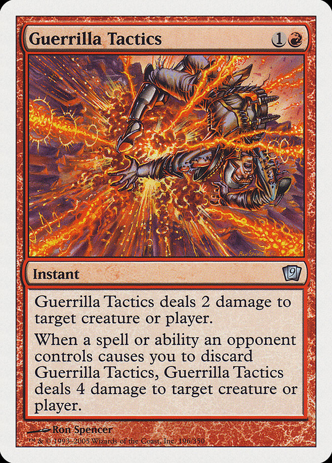 Guerrilla Tactics [Ninth Edition] | Card Merchant Takapuna