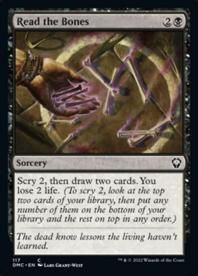 Read the Bones [Dominaria United Commander] | Card Merchant Takapuna