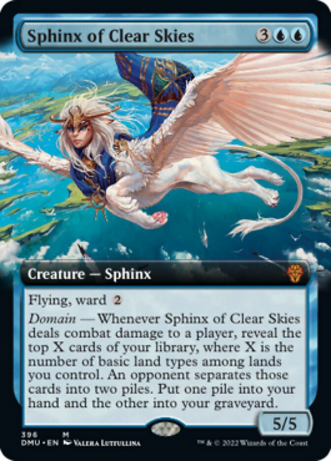 Sphinx of Clear Skies (Extended Art) [Dominaria United] | Card Merchant Takapuna
