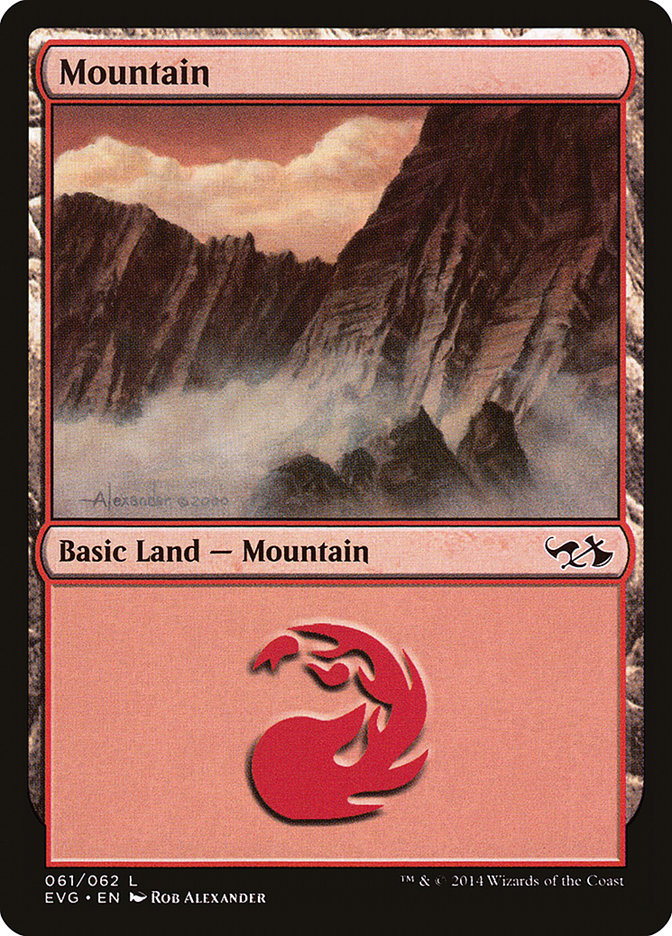Mountain (61) (Elves vs. Goblins) [Duel Decks Anthology] | Card Merchant Takapuna