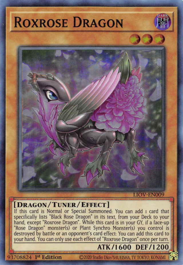 Roxrose Dragon [LIOV-EN009] Super Rare | Card Merchant Takapuna
