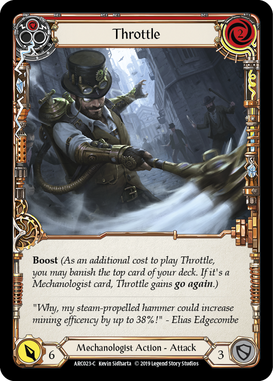 Throttle (Red) [ARC023-C] (Arcane Rising)  1st Edition Normal | Card Merchant Takapuna