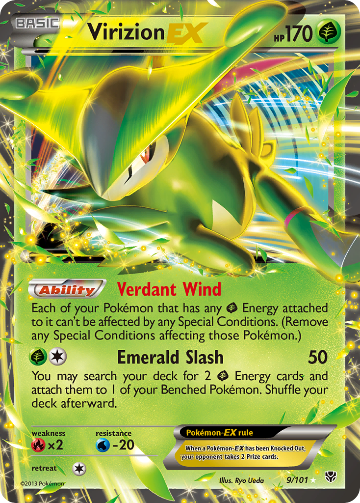 Virizion EX (9/101) [Black & White: Plasma Blast] | Card Merchant Takapuna