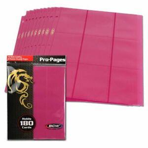 BCW 9-Pocket Page 10pk - Pink | Card Merchant Takapuna