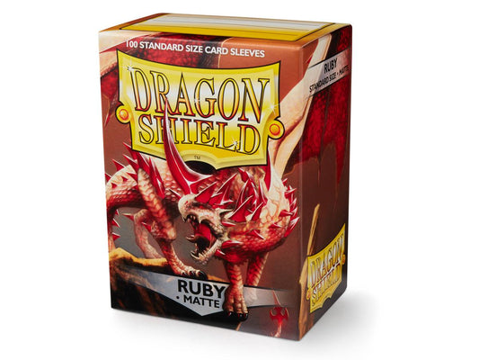 Dragon Shield Sleeves 100 ct Standard - Ruby Matte
