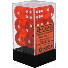 Chessex 12-Die Set - Translucent | Card Merchant Takapuna
