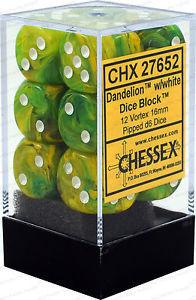 Chessex 12-Die Set - Vortex | Card Merchant Takapuna