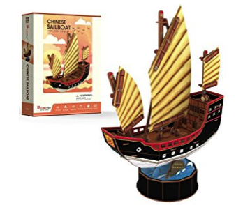 Chinese Sailboat 3D Puzzle | Card Merchant Takapuna