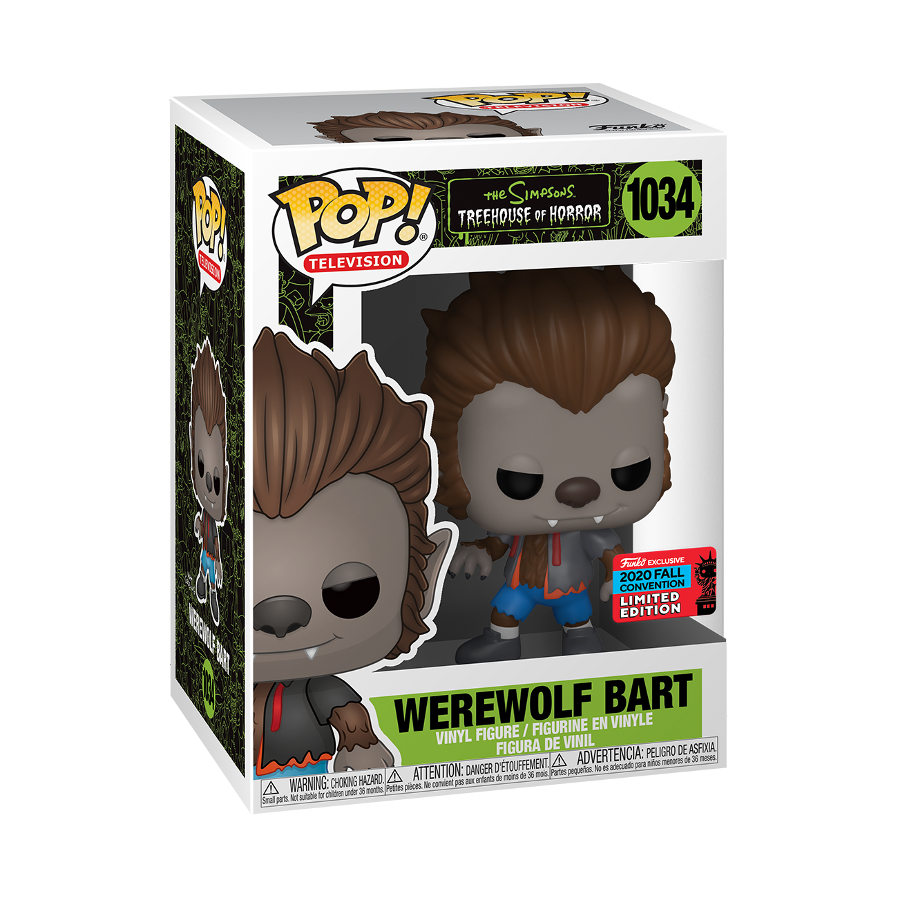 The Simpsons - Bart Wolfman Pop! 1034 NY20 | Card Merchant Takapuna