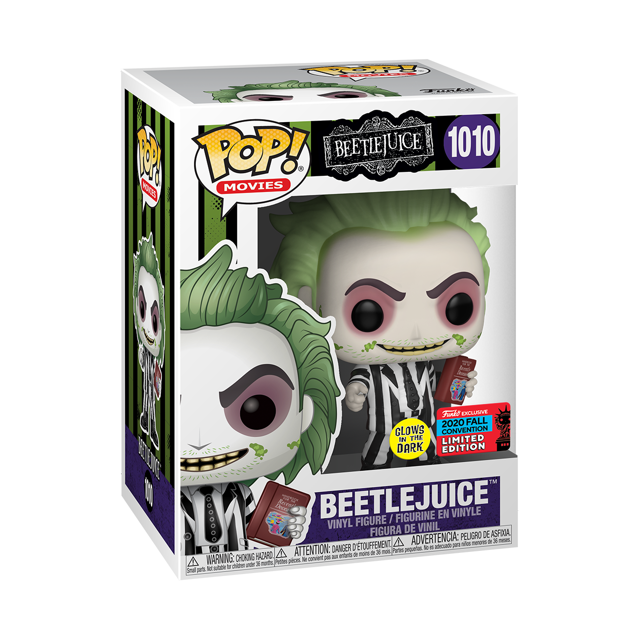 Beetlejuice - Beetlejuice w/Hdbook (Glow) Pop! 1010 NY20 | Card Merchant Takapuna