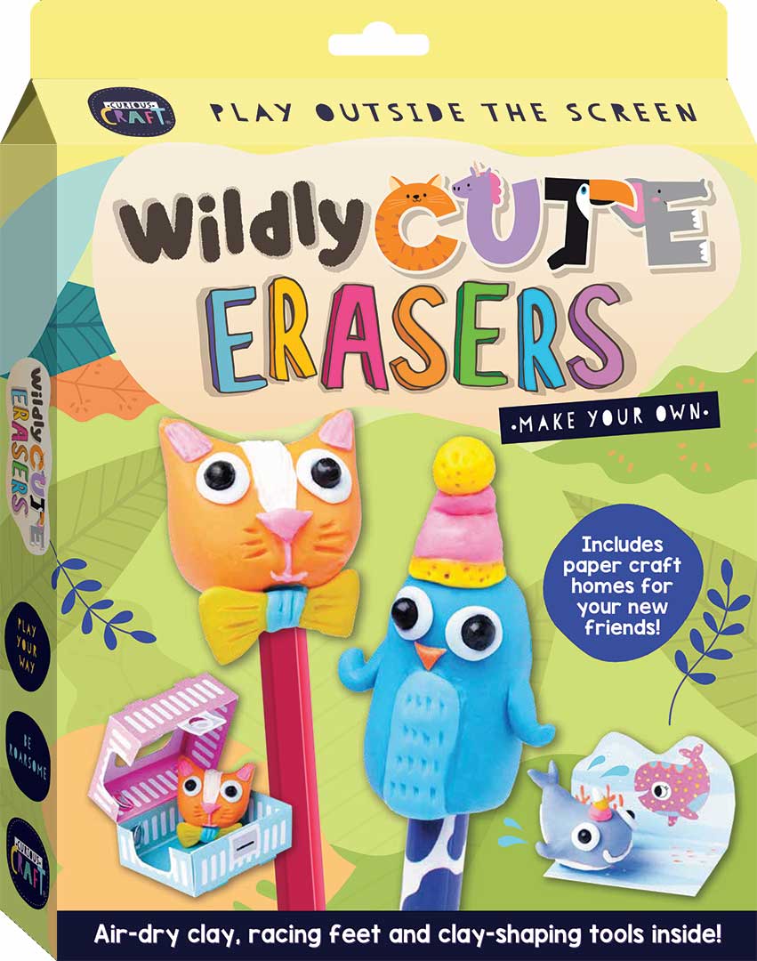 Curious Craft: Wildly Cute Erasers | Card Merchant Takapuna