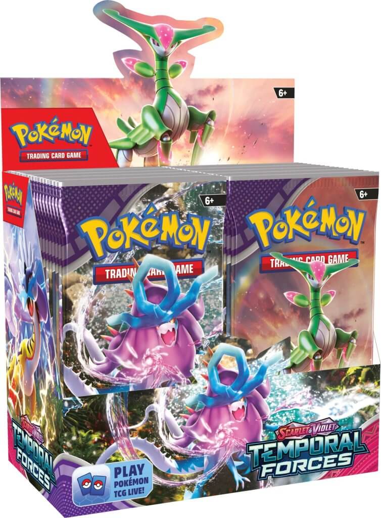 **PRE-ORDER** PKM Booster Box - Scarlet & Violet: Temporal Forces | Card Merchant Takapuna