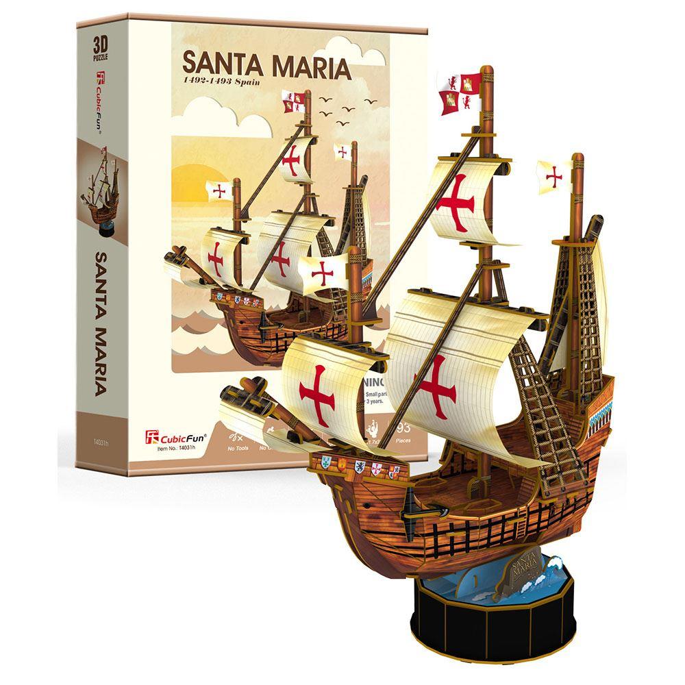 Santa Maria 3D Puzzle | Card Merchant Takapuna