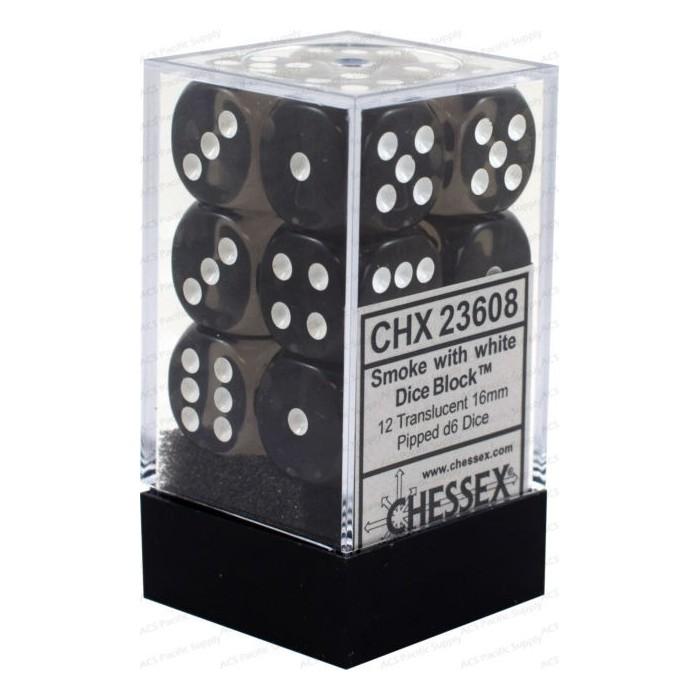 Chessex 12-Die Set - Translucent | Card Merchant Takapuna