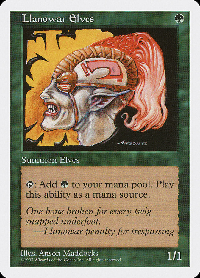 Llanowar Elves [Fifth Edition] | Card Merchant Takapuna