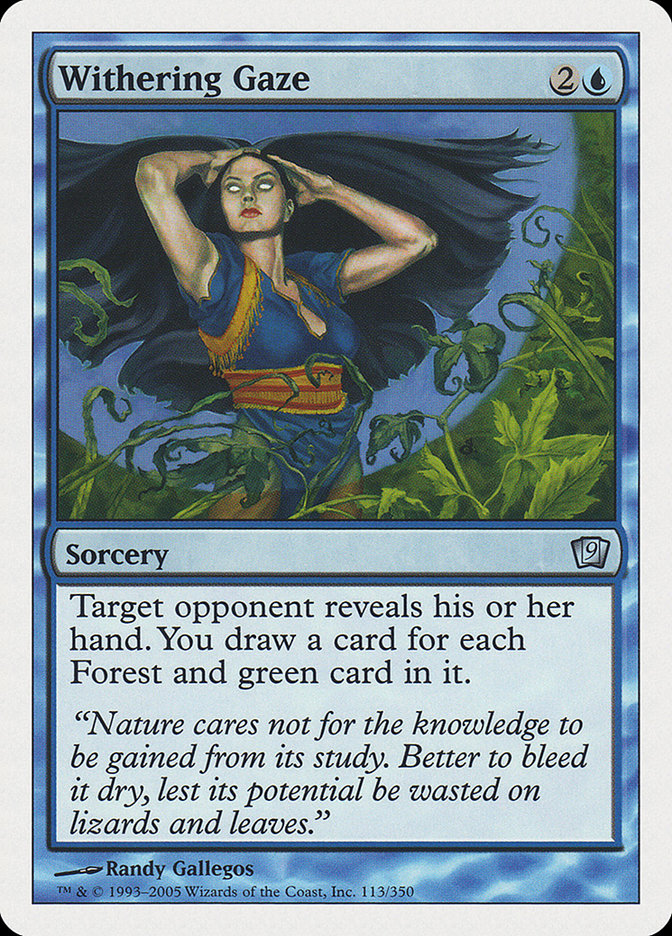 Withering Gaze [Ninth Edition] | Card Merchant Takapuna