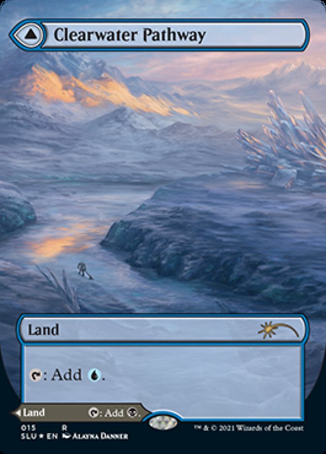 Clearwater Pathway // Murkwater Pathway (Borderless) [Secret Lair: Ultimate Edition 2] | Card Merchant Takapuna