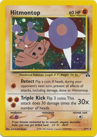 Hitmontop (3/75) [Neo Discovery Unlimited] | Card Merchant Takapuna