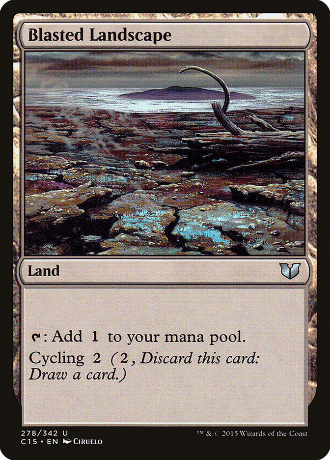 Blasted Landscape [Commander 2015] | Card Merchant Takapuna