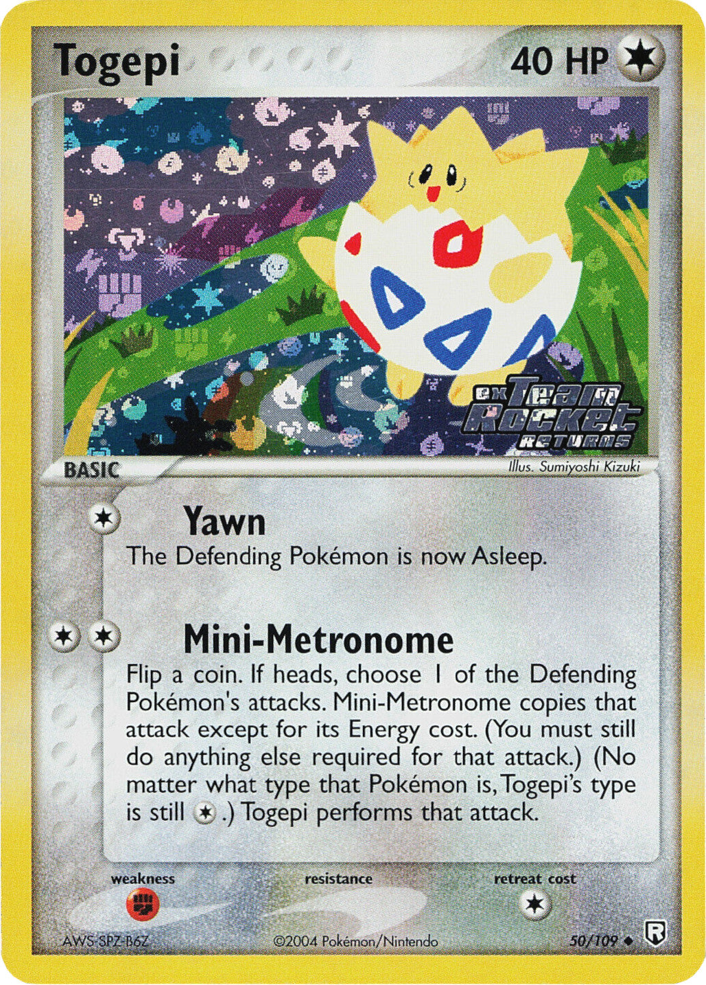 Togepi (50/109) (Stamped) [EX: Team Rocket Returns] | Card Merchant Takapuna
