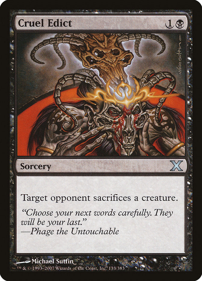 Cruel Edict [Tenth Edition] | Card Merchant Takapuna
