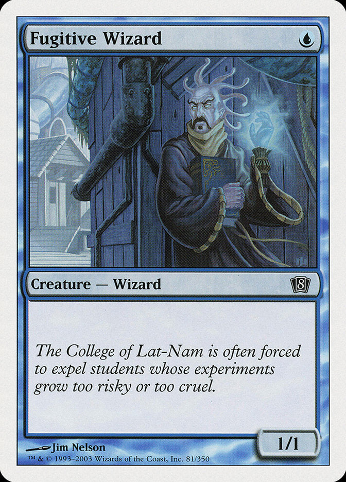 Fugitive Wizard [Eighth Edition] | Card Merchant Takapuna