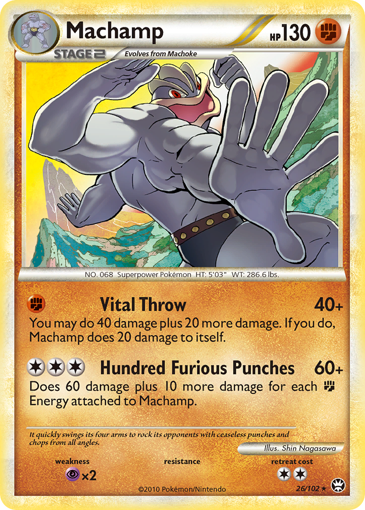 Machamp (26/102) [HeartGold & SoulSilver: Triumphant] | Card Merchant Takapuna