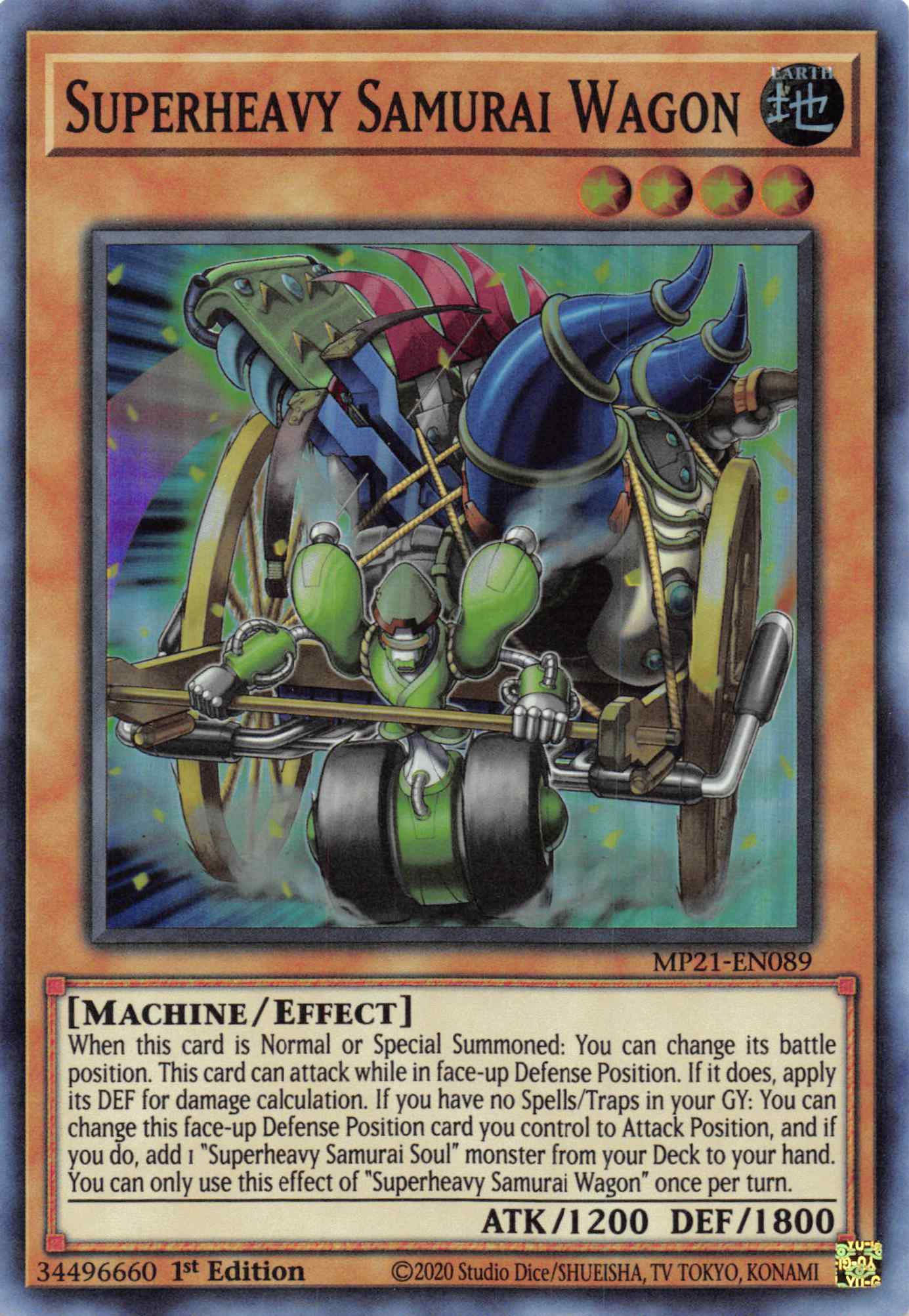 Superheavy Samurai Wagon [MP21-EN089] Super Rare | Card Merchant Takapuna