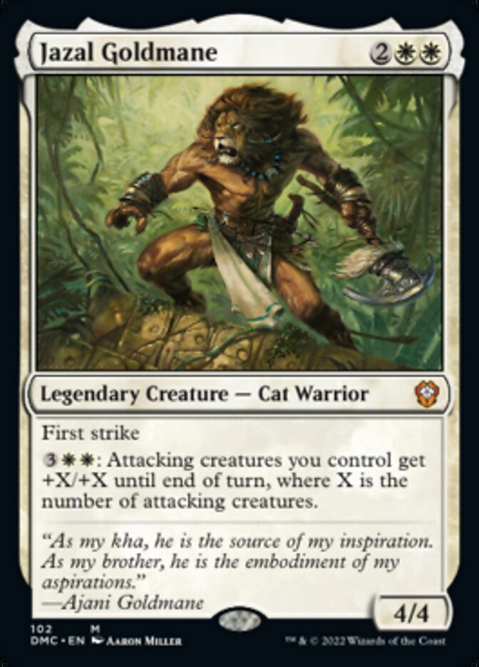 Jazal Goldmane [Dominaria United Commander] | Card Merchant Takapuna