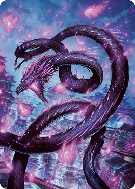 Junji, the Midnight Sky 2 Art Card [Kamigawa: Neon Dynasty Art Series] | Card Merchant Takapuna