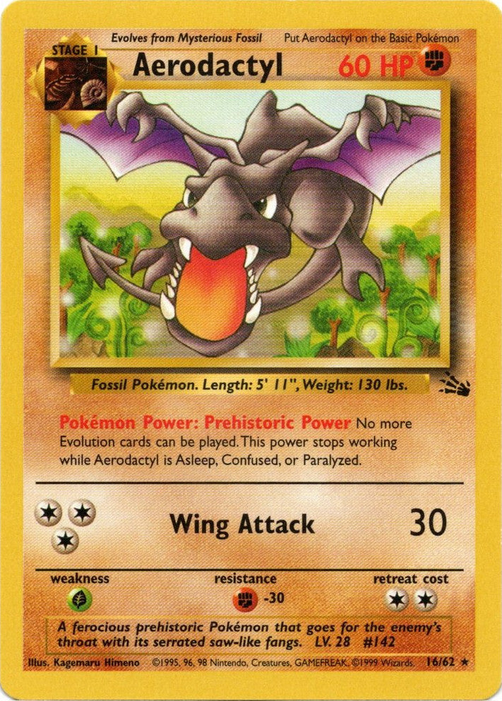 Aerodactyl (16/62) [Fossil Unlimited] | Card Merchant Takapuna