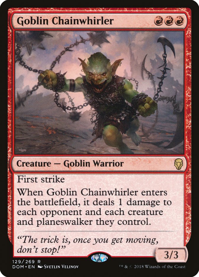 Goblin Chainwhirler [Dominaria] | Card Merchant Takapuna
