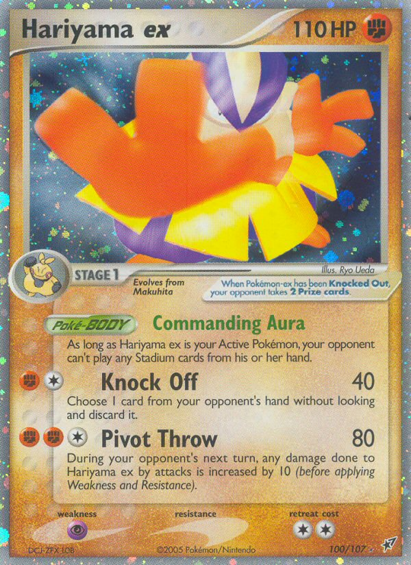 Hariyama ex (100/107) [EX: Deoxys] | Card Merchant Takapuna