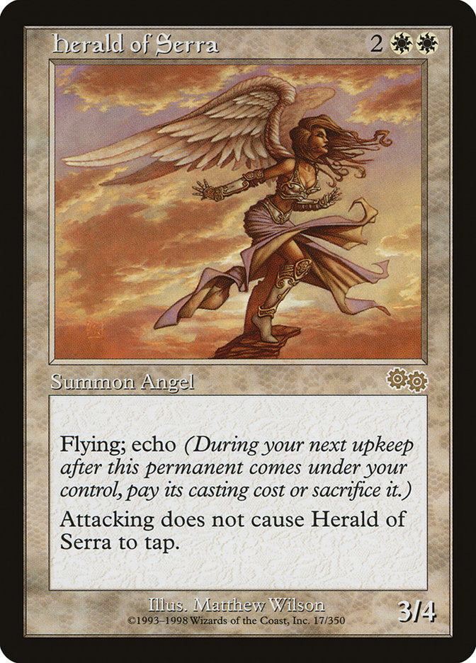 Herald of Serra [Urza's Saga] | Card Merchant Takapuna