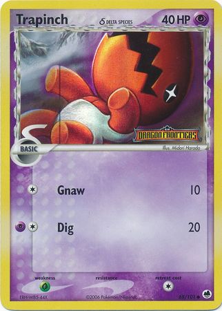 Trapinch (68/101) (Delta Species) (Stamped) [EX: Dragon Frontiers] | Card Merchant Takapuna