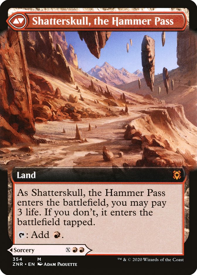 Shatterskull Smashing // Shatterskull, the Hammer Pass (Extended Art) [Zendikar Rising] | Card Merchant Takapuna