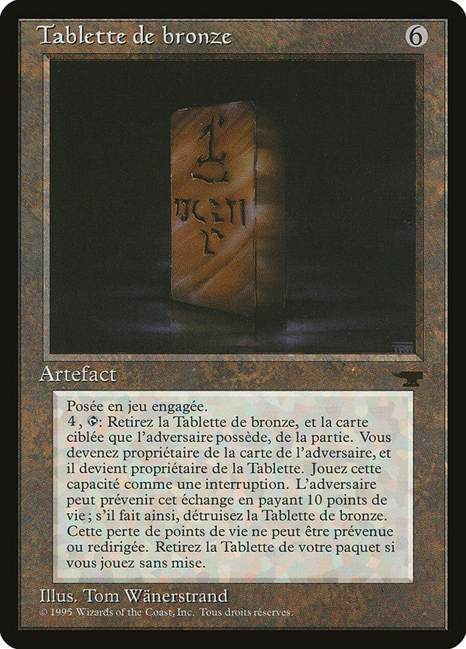 Bronze Tablet (French) - "Tablette de bronze" [Renaissance] | Card Merchant Takapuna