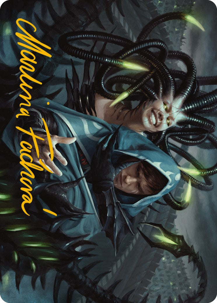 Phyrexian Arena Art Card (Gold-Stamped Signature) [Phyrexia: All Will Be One Art Series] | Card Merchant Takapuna