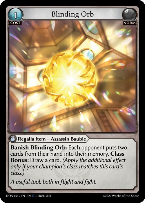 Blinding Orb (026) [Dawn of Ashes: 1st Edition] | Card Merchant Takapuna