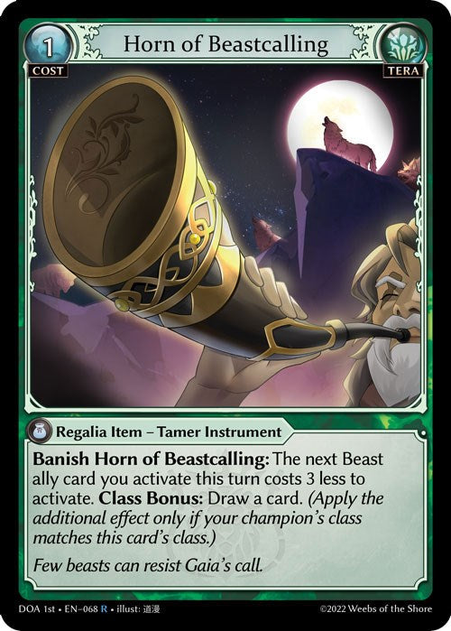 Horn of Beastcalling (068) [Dawn of Ashes: 1st Edition] | Card Merchant Takapuna
