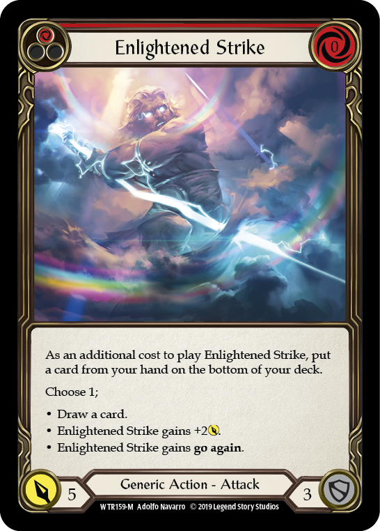 Enlightened Strike [WTR159-M] (Welcome to Rathe)  Alpha Print Rainbow Foil | Card Merchant Takapuna